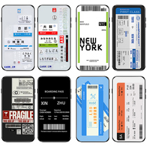 Air ticket phone case Apple 11 Huawei mate30 train ticket oppo ticket p40 boarding pass vivo Japan iPhone12 tide nova7 millet x couple p3