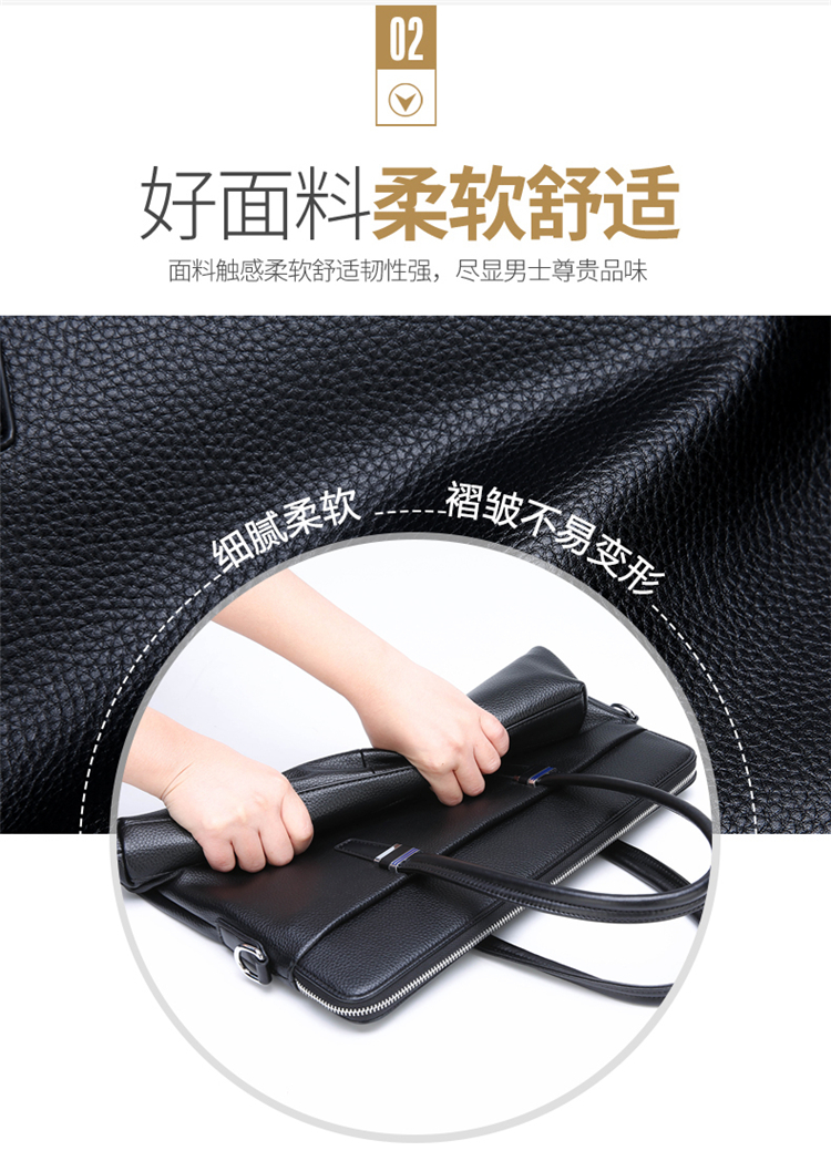 Túi xách nam kinh doanh cặp da bình thường túi da mặt cắt ngang vai đơn giản Túi Messenger túi máy tính nam ba lô thủy triều - Túi của con người túi xách chanel