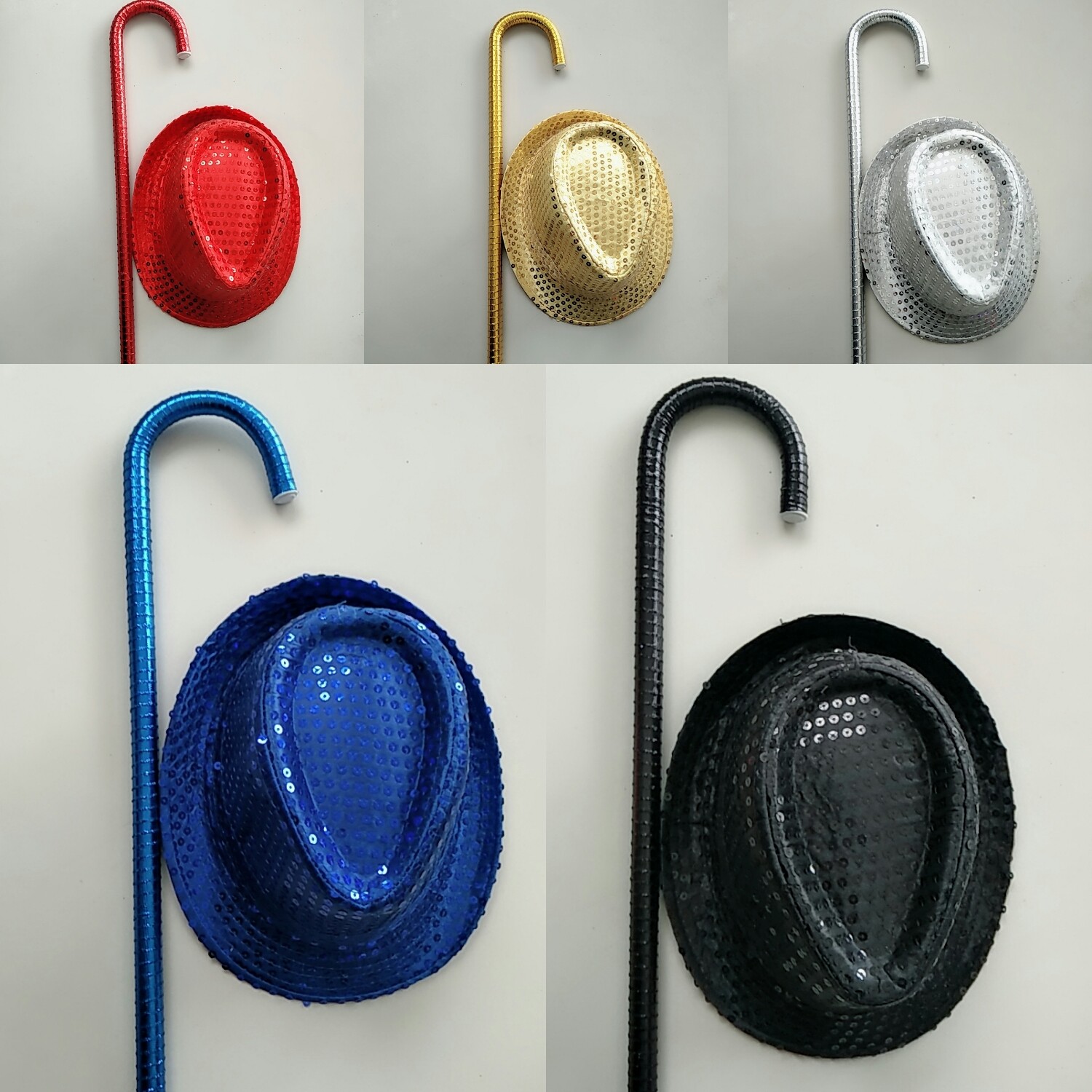 Adult Jazz Rod Rod Proceeds Dance Cruise Rock Hat Set Delicate Belly Cand Cane