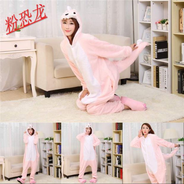 Động vật nam và nữ kết hợp đồ ngủ liền kề jumpsuit bộ trang phục Pikachu Farah nhung phiên bản nhà vệ sinh Chinchilla đường kho báu đồ bộ mặc nhà cao cấp
