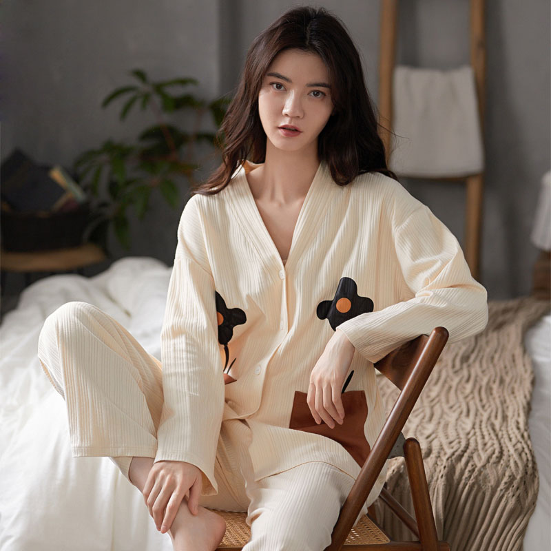 Give you a small flower ~ baby sleep ~ spring and summer sleeve cotton cotton outfit