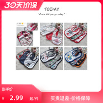 Baby Saliva Towel Double Layer Pure Cotton Wool Circles Newborn men and women Baby eating anti-spitting milk Magic patch pockets