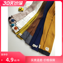 Spring Money Blemish Girl Knit Spring Autumn Slim outside wearing baby tightness waist Multi-style multi-color beating underpants Even socks pants