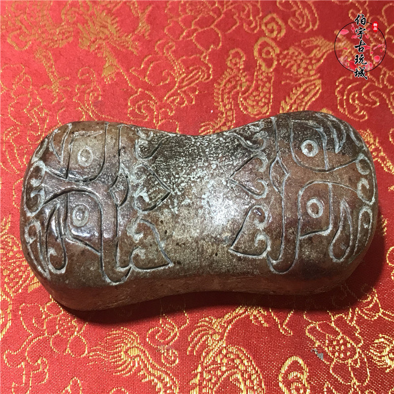 Old Xiuyu Antique Jade Old Jade Pillow Pillow Pillow Stone Pillow Traditional Chinese Medicine Pulse Diagnosis Pulse High Ancient Hard Material Pillow Retro