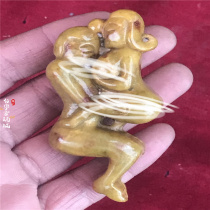 Antique play old Ming and Qing Jade antique jade jade characters Gaogu Jade Cultural pendants ornaments old goods