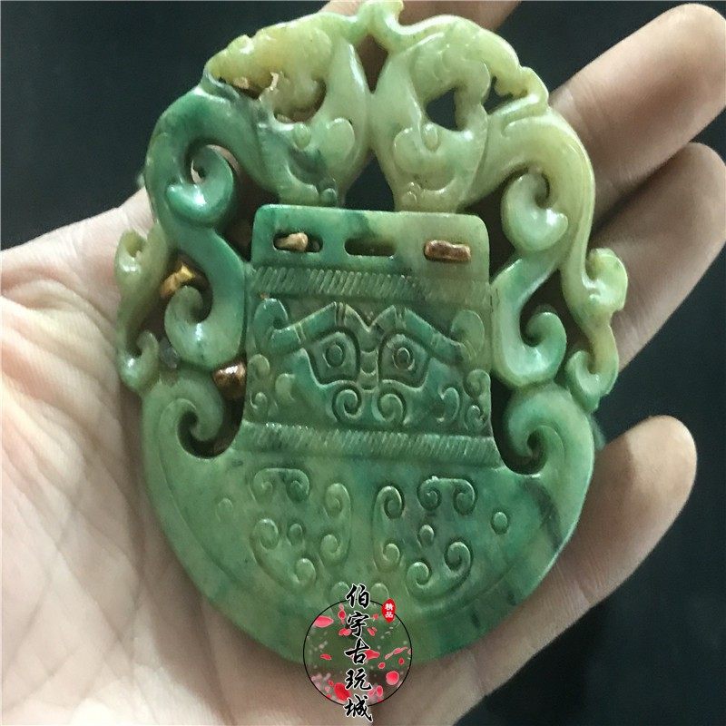 Antique jade jade jade bi antique high ancient jade old jade axe handle pendant old jade pendant ornaments random delivery