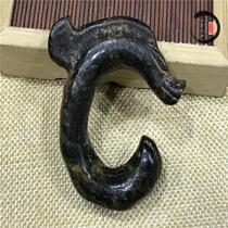 Antique Jade Red Mountain Culture Collection black iron meteorite magnet magnet Warring States ancient jade old objects antique pig dragon
