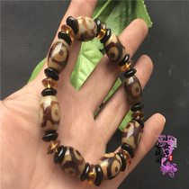 The Ming and Qing Buddha beads ancient playing jade Tianzhu old jade Kao Guyu jade men and women with a string of beads hand strings natural agate hand chain quality
