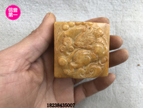 Hot sale antique jade Jade antique collection carved jade imitation Unearthed High ancient jade pendant crafts Dragon Seal