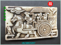 Antique old Jade old objects carved jade Jade hollow Warring States Warring Horse imitation unearthed evil pendant Jade peed pendant