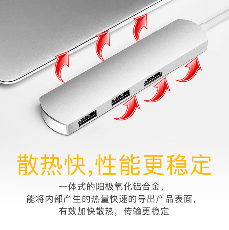 Asus Dell HP kê ghi nhận Ben Wang dòng máy tính USB giao diện chuyển đổi loại-c docking station - USB Aaccessories quạt tích điện mini cầm tay
