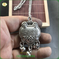 S925 sterling silver lock DIY accessories baby long life lock imitation silver bracelet necklace pendant handmade material jewelry