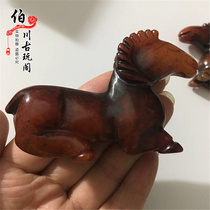 Gao Gu Yu Ming and Qing antique antique jade wall old old jade hand handle pendants lamb collection