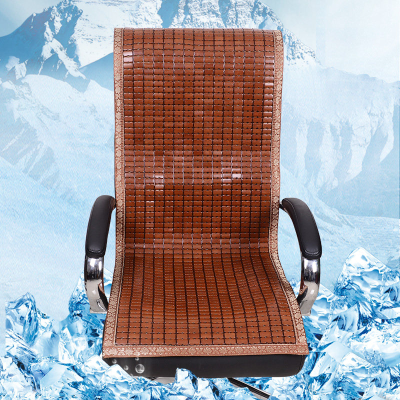 Budou summer mat cushion office chair cushion non-slip breathable boss chair cushion carbonized mahjong block bamboo chair cushion