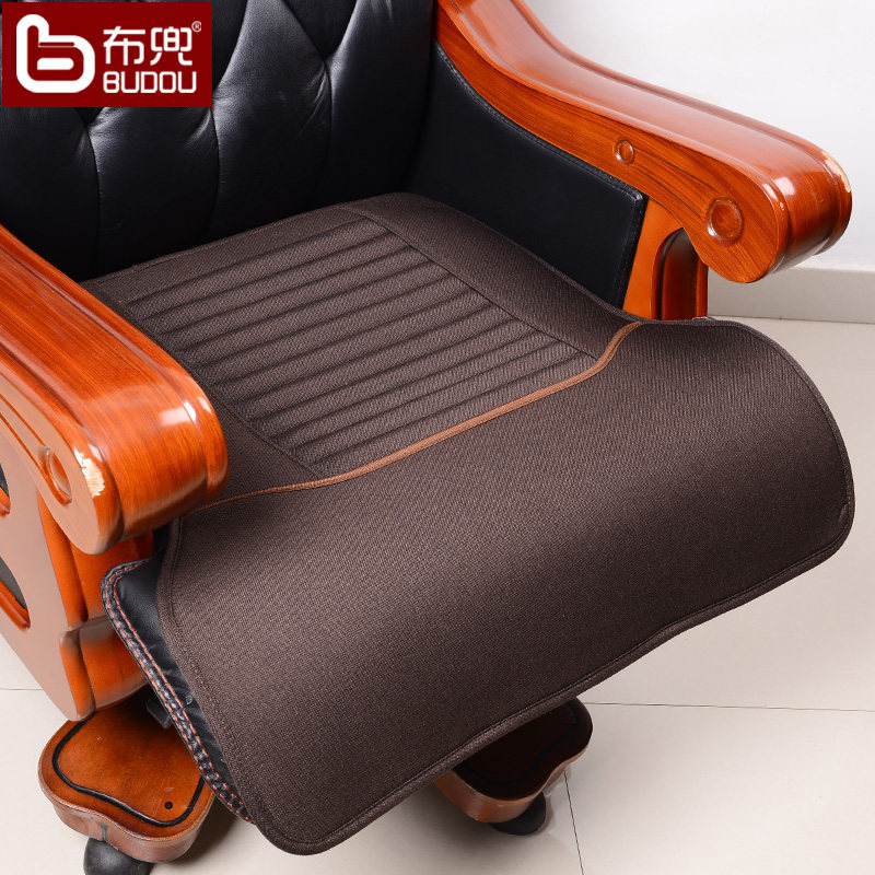 Cloth Bag Office Owners Chair Cushions All Season Breathable sweat and sweat large class chair cushions Chair cushions Anti-slip leather swivel chair cushion
