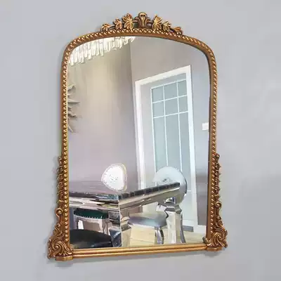 European style carved mirror makeup table mirror porch mirror decorative mirror retro fireplace mirror full-length mirror bedroom makeup mirror