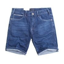 zui Strong bull red ear with good elastic texture one for mens slim summer cotton denim shorts
