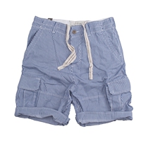 Heavy bull goods temperament stripes Ami Kazi style European and American fawn men loose casual summer shorts