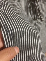 Amei Kazi style Japanese retro texture good mens slim feet drawstring jeans mens pants