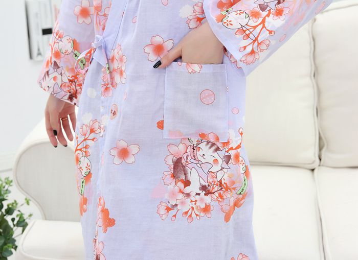Phụ nữ mới gạc cotton áo choàng cotton mỏng áo tắm đồ ngủ mùa hè ngủ đơn áo tắm váy ngủ nam mùa đông