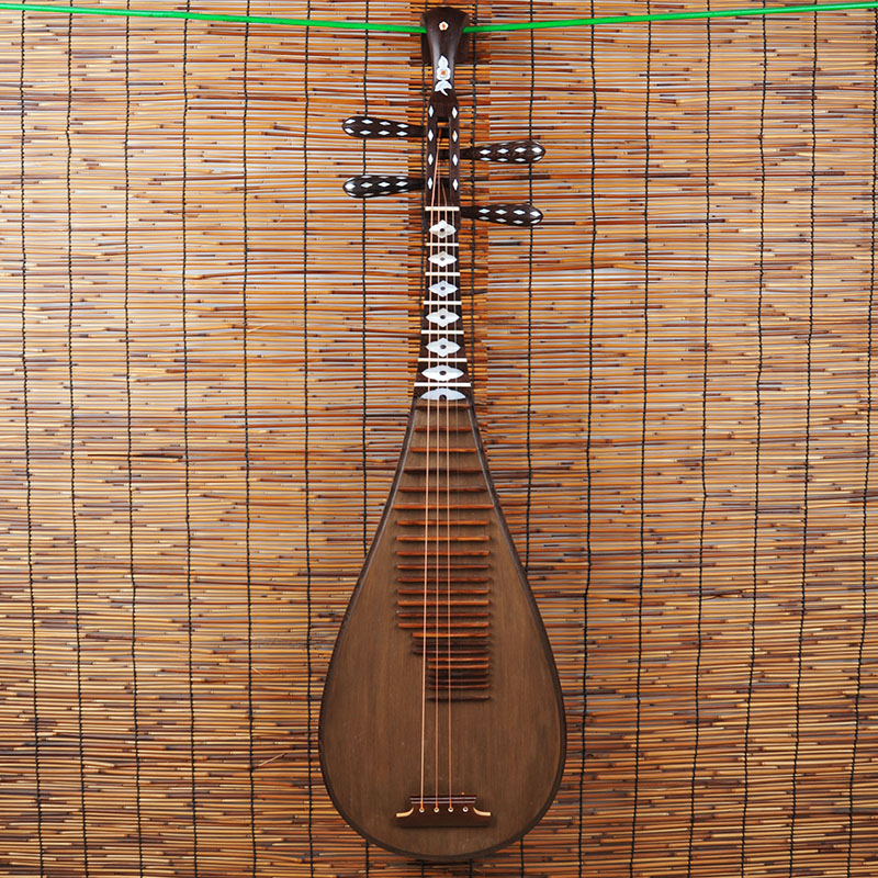 Yaosen Nation Plucked Musical Instruments Chicken Wings Wood Imitation Ancient Bay Sculpture Pipa Professional Performance Assaulting Exam Quality Chicken Wings wood Back Plate