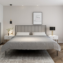 ins net red iron art bed Nordic light extravagant iron frame bed double bed 1 5 modern brief about 1 2 iron bed 1 8 m thickened