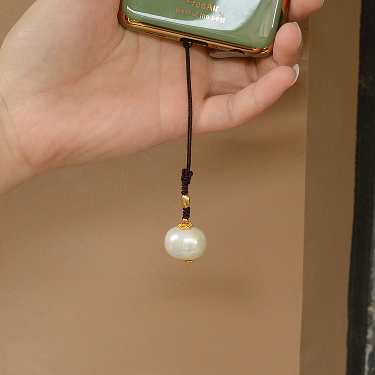 Pearl Bay Short 14k BAG GOLD HAPPY Pendant Mobile Phone Rope Pendant Pendant Girl Hearts Hang Pendant U Pan Pendant