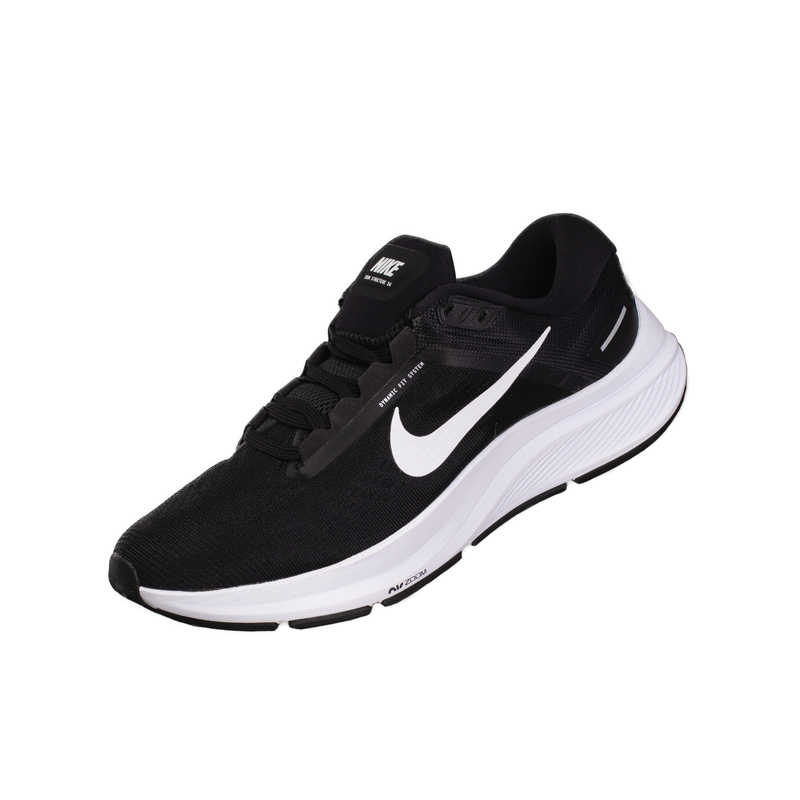Nike Zoom Structure 24 Shock-Absorbing Low-Top Running Shoes for Men, Black and White Da8535-001