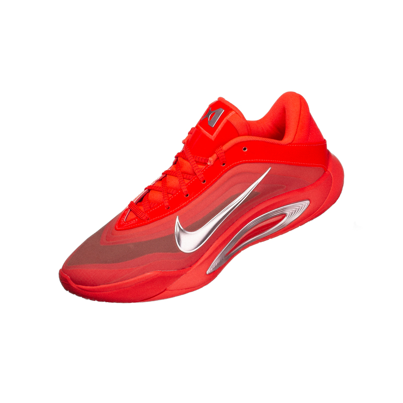 Nike A’One Ep Comfortable Cushioning Low-Top Practical Basketball Shoes Red and Silver Fz8606-602