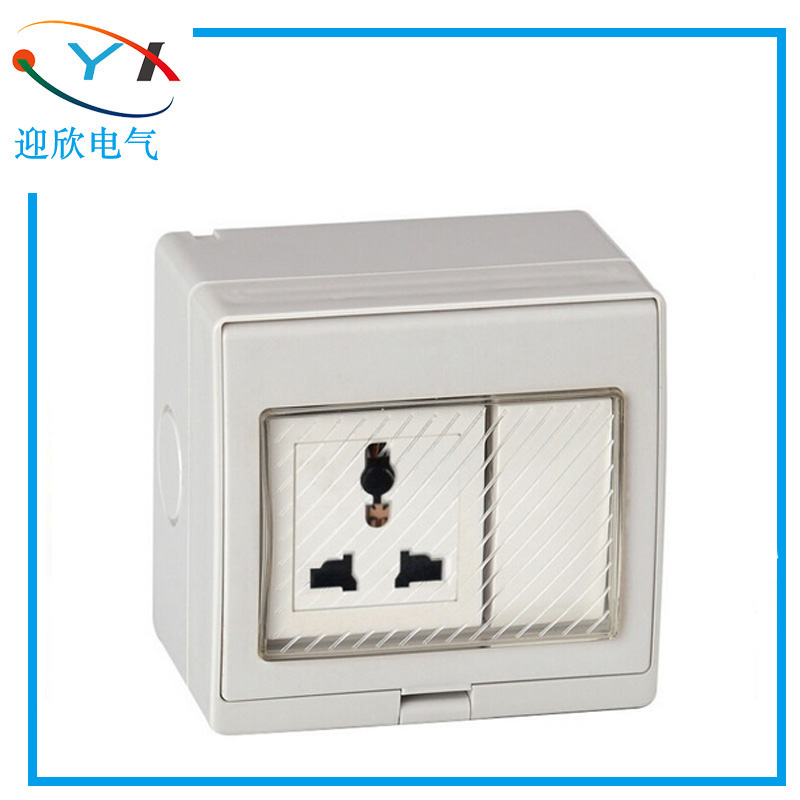 SPL US switch socket one single control switch plus multi-function socket household waterproof indoor and outdoor universal