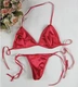 Đầm ren gợi cảm quyến rũ Nhật Bản bikini rỗng áo ngực không vành ba điểm đặt dây đeo nữ