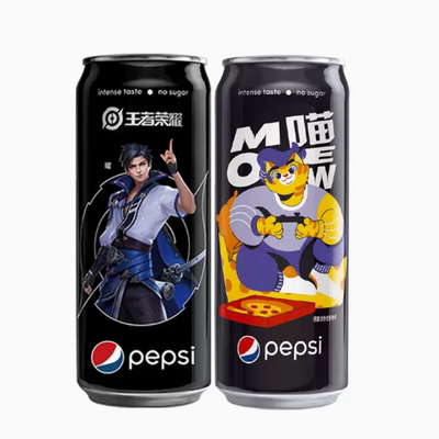 Pepsi百事可乐原味无糖系列碳酸饮料330ml*2罐（15天内发货）