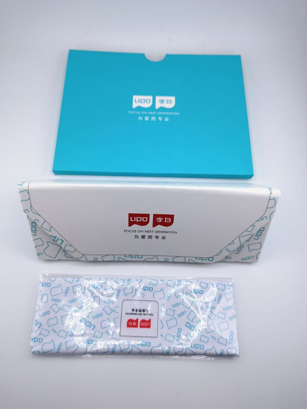 Li Bai Glasses Case Mirror Case New Kidsren's Myopia Box Mirror Cloth Foldableing Portable Triangle Anti-Pressure Original Genuine