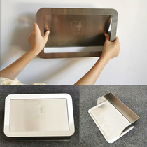 Cabinet trash can push cover 304 stainless steel side opening lid kitchen toilet trash can side cover custom
