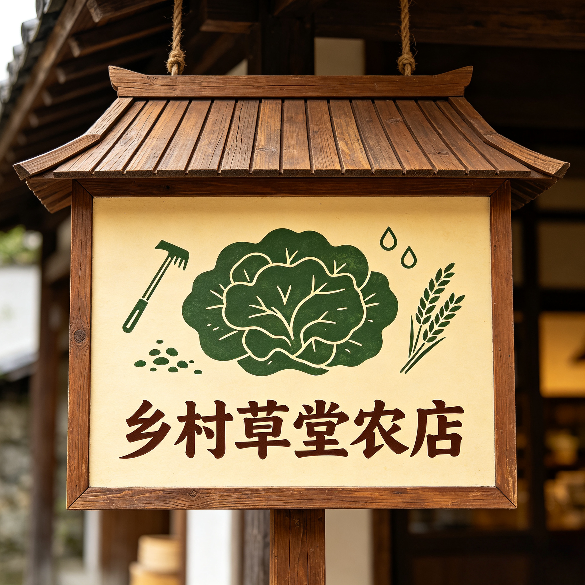 乡村草堂农店的LOGO