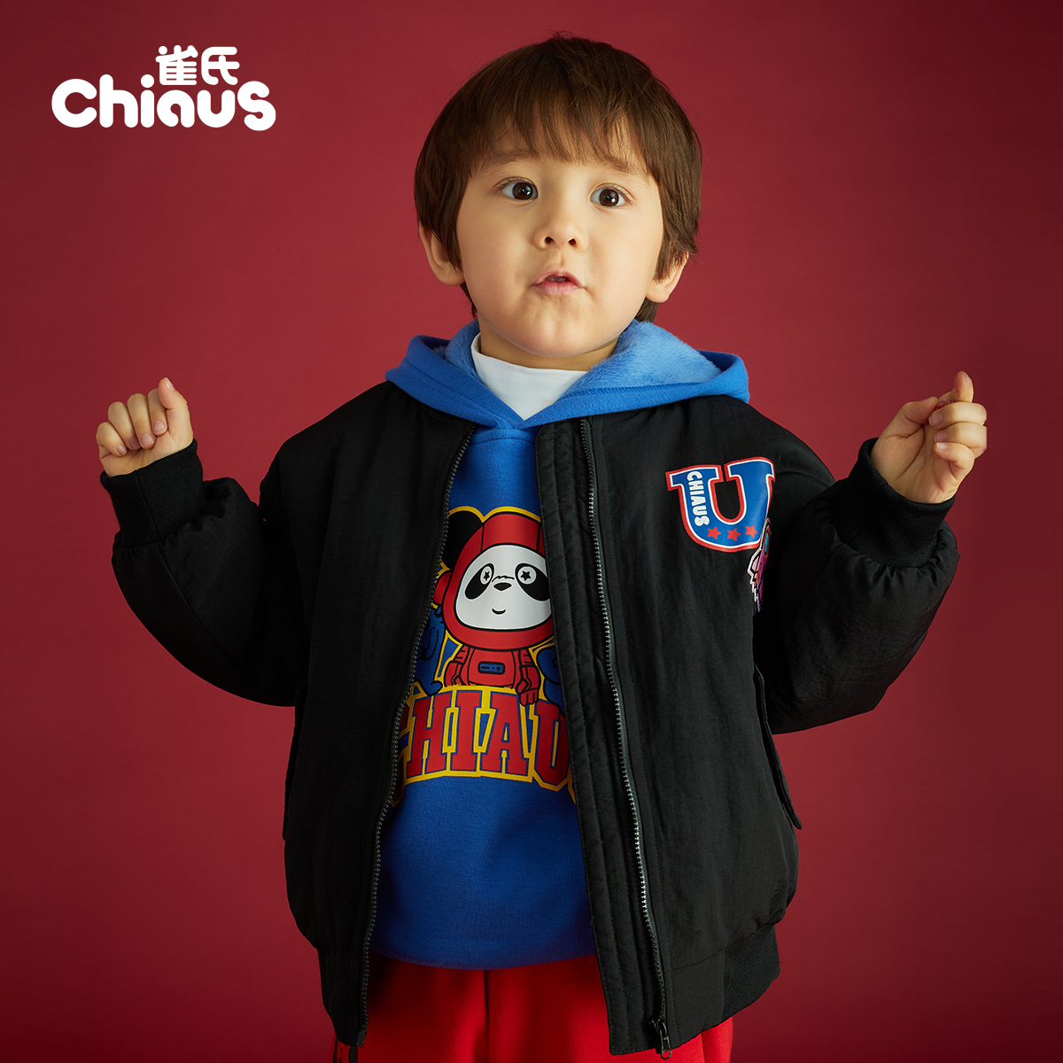 CHIAUS 雀氏 20年款 小童 秋冬加厚棉服外套 天猫优惠券折后￥59.9包邮（￥149.9-90）105-130cm码3色可选