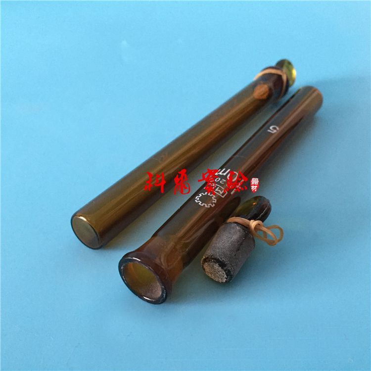 棕色具塞比色管10-100ml玻璃比色管 6支一组 玻璃化学仪器