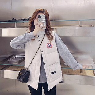 Короткий демисезонный жилет с пухом, бархатная утепленная мужская майка топ, куртка, утиный пух