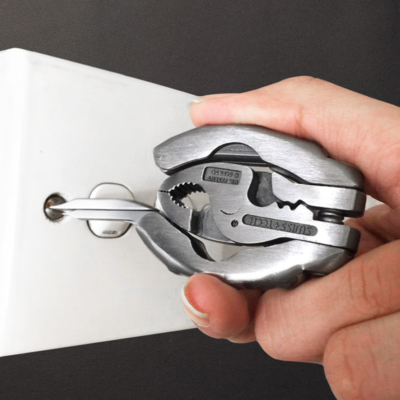 Versatile tool pliers carp pliers Swiss fj OUTDOOR KEY BUTTONS MINI-FOLDING MULTIPURPOSE COMBINED LOOQ