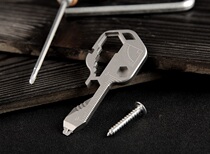 Multifunctional stainless steel tool Outdoor emergency portable portable car key pendant Car keychain LQ
