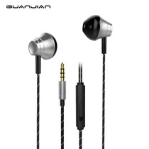 In-ear original earphones fashion wear-resistant wire-controlled earplugs for men and women Universal atmospheric straight-in-ear headphones