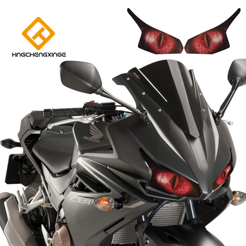 CBR500R 2016-2018 New Headlight Sticker Modified Film Horizon Heavy Light Modified Decorative Film