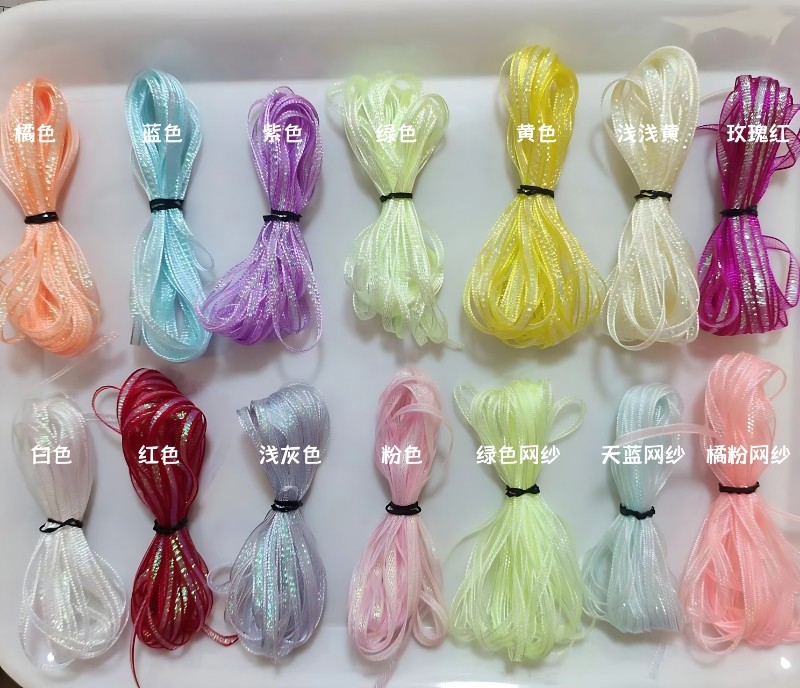 5米幻彩人鱼姬镭射AB彩丝发夹材料,让你的宠物变身童话公主!-织带-淘宝好物网