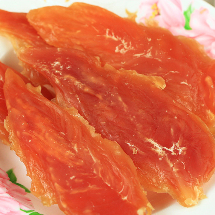 4 packs of dog treats A grade chicken pruning 100g chicken breast jerky training teddy dog ​​treats