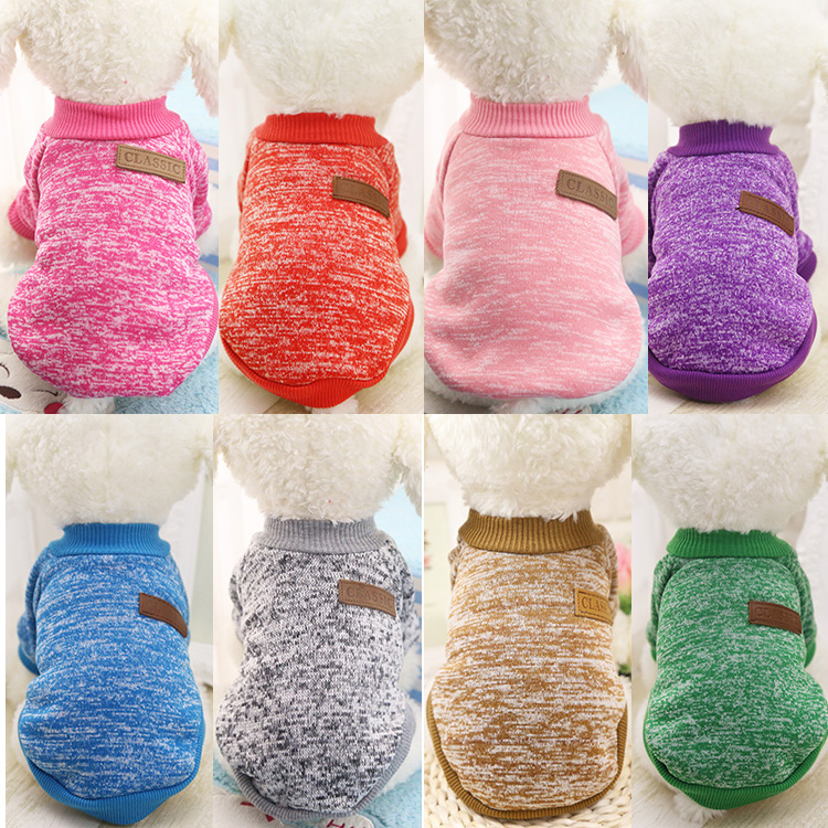 Buy 3 send 1 classic classic deco with optional woolen clothing pet pooch kitty clothes autumn and winter two-foot clothes