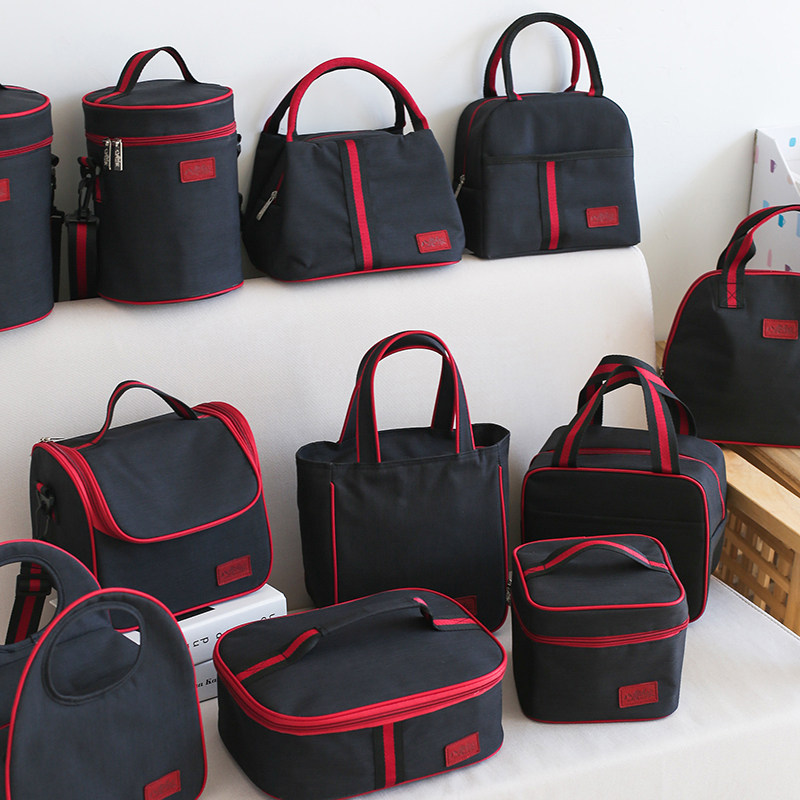 Warm Insulation Lunch Bag Aluminum Foil Thickened With Meal Kit Lunch Bag Waterproof Handbag Canvas Box Dinner Bag