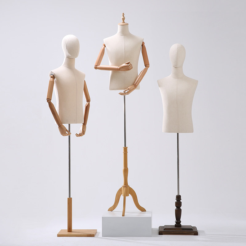 Clothing Model Props Male Half Body Table Suit Gown Show Shelf Full Body Dummy Men's Model Racks