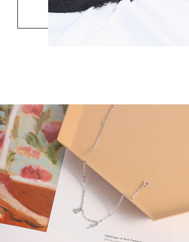 S925 sterling bạc vòng chân nữ phiên bản Hàn Quốc của sinh viên đơn giản Sen retro khóa mảnh tua rua chuỗi mắt cá chân gợi cảm hoang dã lắc chân nữ pnj