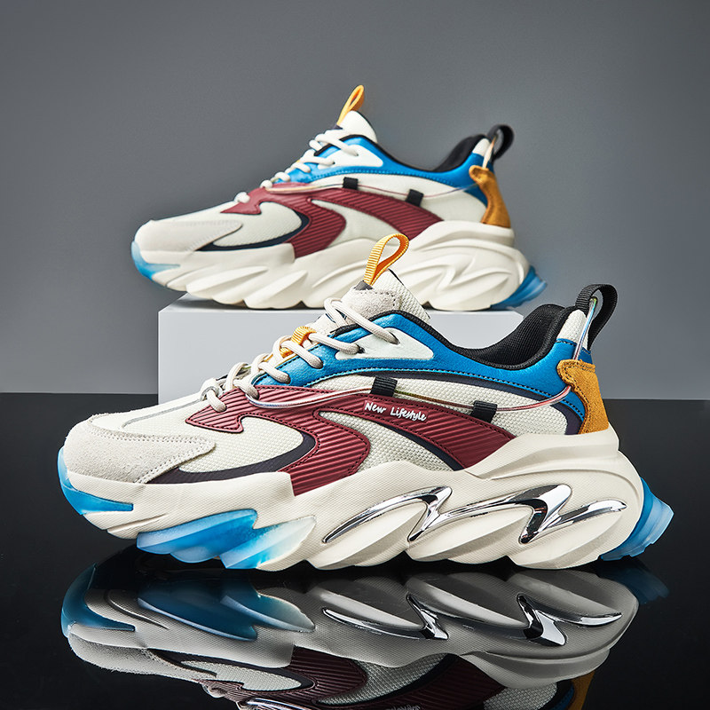 Cooter Retro Wind Series Old Daddy Shoes Men's Spring Autumn Season Casual Sneakers and Lady Thick Bottom Shoes X