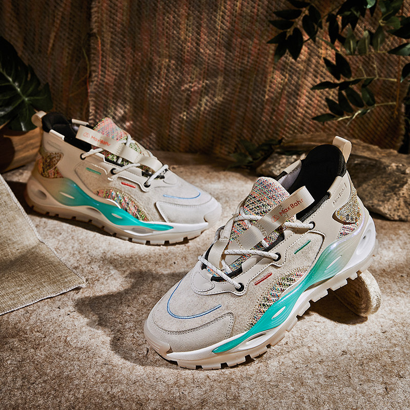 Home Daily~ Casual Shoes Men's Spring Summer Splicing Sneakers Men Tide Cards Thick Bottom Old Daddy Shoes X